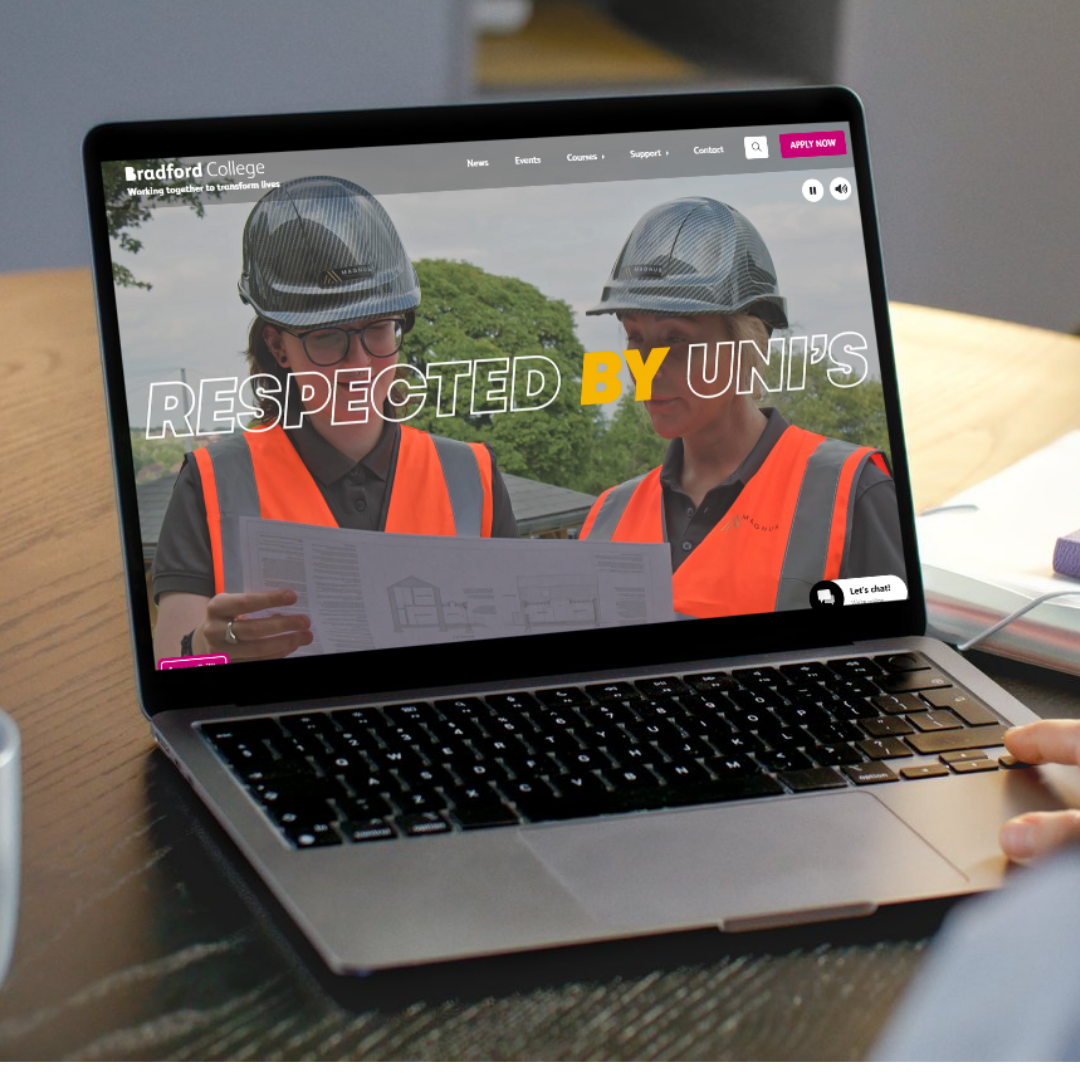 Bradford College website by Harrison Mann