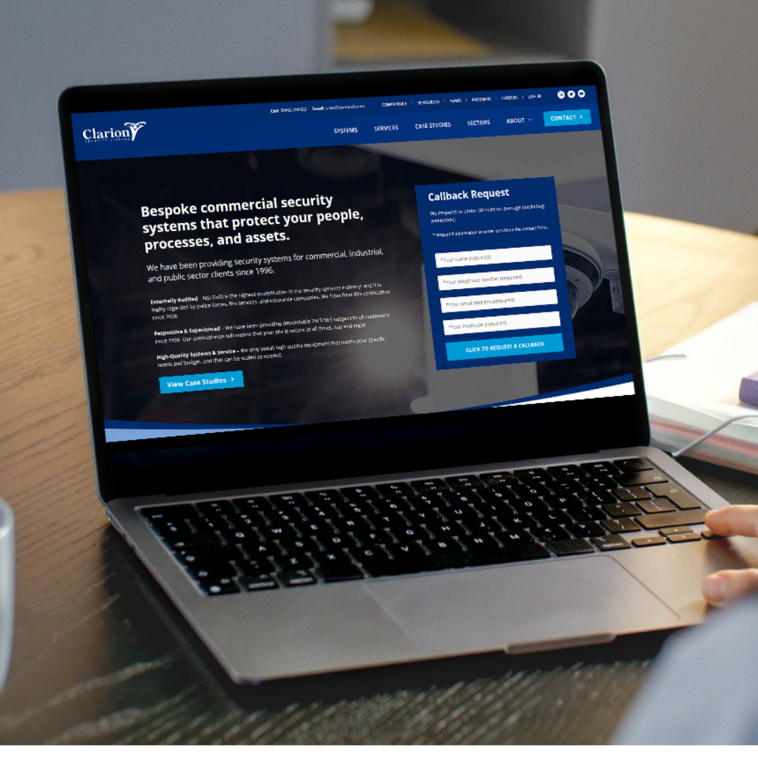 Clarion Security Systems website by Harrison Mann