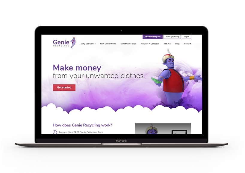 Genie Recycling website by Harrison Mann